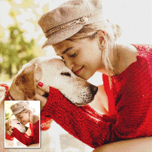 DPDP Diamond Painting Pictures Own Photo Personalized - Custom Custom Design Diamond Full Pictures Home Decor 70x90cm