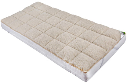 franknature - Underblanket made of lambswool with Merino wool mattress topper 90x200