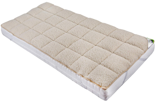 franknature - Underblanket made of lambswool with Merino wool mattress topper 90x200