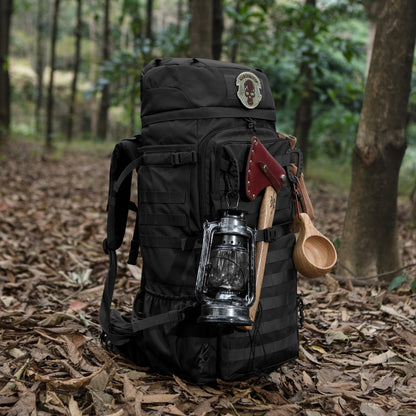 Mardingtop 75L Tactical Backpack with Rain Cover, MOLLE System Hiking Backpack Large Capacity Outdoor Backpack for Trekking, Hiking, and Camping.
