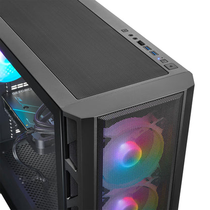 Gaming PC Ryzen 7 5700X 8X 4.6 GHz, 32 GB DDR4 RAM High Speed, 1TB M.2 SSD, RTX 5060 8GB, Win 11 Pro - Gamer PC for 1080P.