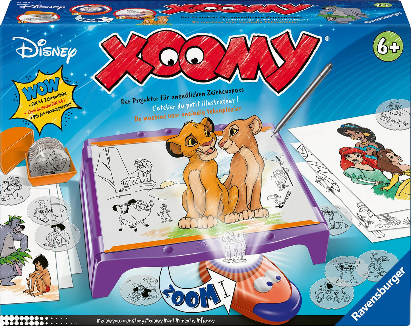Xoomy Maxi Disney Classics and Princesses - Learn to draw, create and paint for kids 6 and up. Drawing set for endless artistic fun.