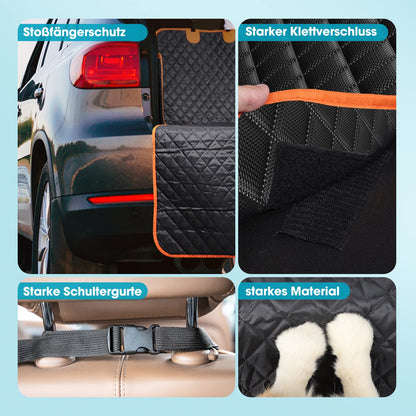 JOEJOY Dog Trunk Liner with Side and Bumper Protection, Universal Waterproof Scratch-Resistant Dog Cargo Liner - Dog Car Trunk Cover