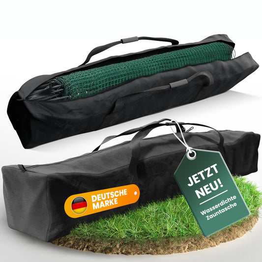 NATURIZ® Premium Fence Bag for 15 to 25m - versatile for camping, tent, or electric fence with 900D Oxford material (125x20x18cm)
