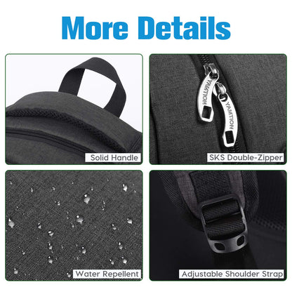 YAMTION backpack for men and women, school bag for boys and girls, teenager laptop backpack for college, school, work, and study.