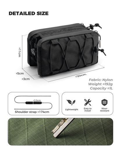ROCKBROS Bike Frame Bag Bicycle Storage Bag with Shoulder Strap Top Tube Bag 6 Color Road Bike, MTB