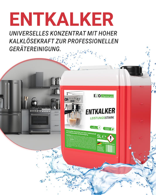 Universal descaler in a 5 liter canister for coffee machines and fully automatic machines | universally applicable for powerful device cleaning | for 40 applications (5 liters)