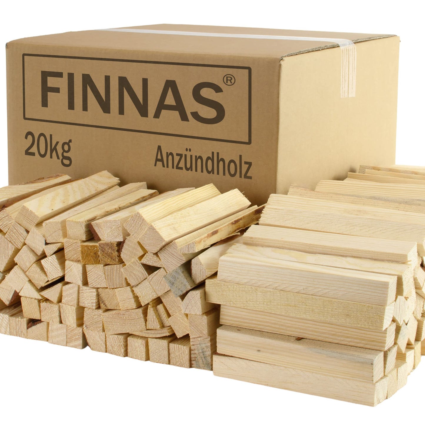 There are 20kg of kindling wood firewood firelighters ready to use for fire pits and campfires. Perfect for your fireplace, smoker, grill, BBQ, or oven.