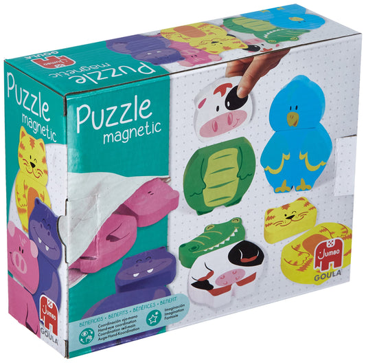 Goula magnetic wooden animal puzzle