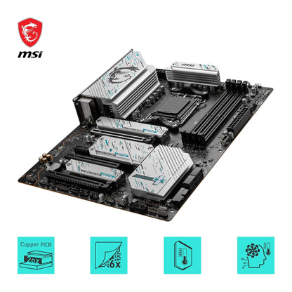 MSI X670E Gaming Plus WiFi Motherboard, ATX - Supports AMD Ryzen 7000 processors, AM5-14 Duet Rail 80A SPS, DDR5 7800 MHz/OC, PCIe 5.0 x16, M.2 Gen5, 2.5G LAN, Wi-Fi 6E
