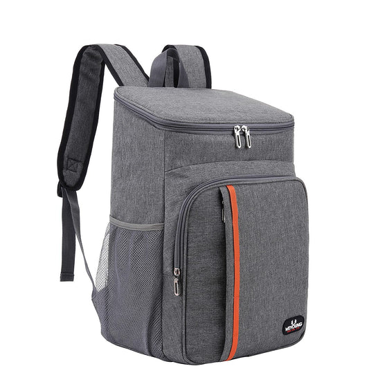 MCXKJ 22L Cooler Backpack Picnic Bag Large Insulated Cooler Bag, Men Women for Beach, Picnic, Camping, BBQ, Hiking Meals and Drinks (Gray)