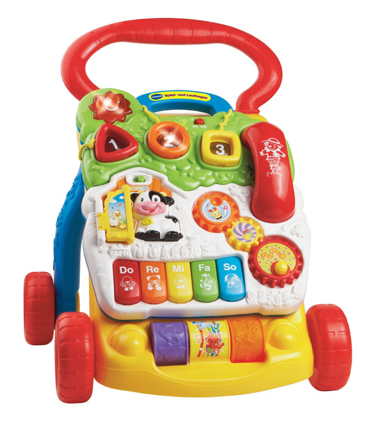VTech Baby Sit-to-Stand Learning Walker Special Edition - Walker with adjustable speed, music, and detachable activity panel - For children aged 12-36 months.