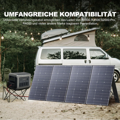 ALLPOWERS 400W Solar Panel, foldable solar module for R1500/R2500/R4000/S2000 PRO/S1500 portable power station, photovoltaic module solar system for outdoor garden balcony caravan camping