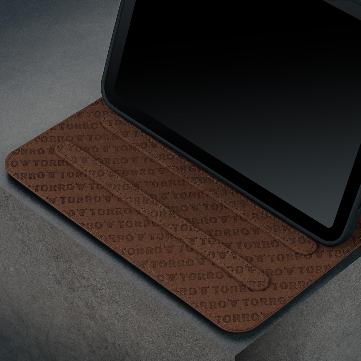 TORRO case Compatible with iPad mini 7/6 - iPad mini 7th Gen / 6th Gen (2024/2021) Genuine leather case with stand function, Apple Pencil connectivity, and Wake Sleep function (Dark Brown)