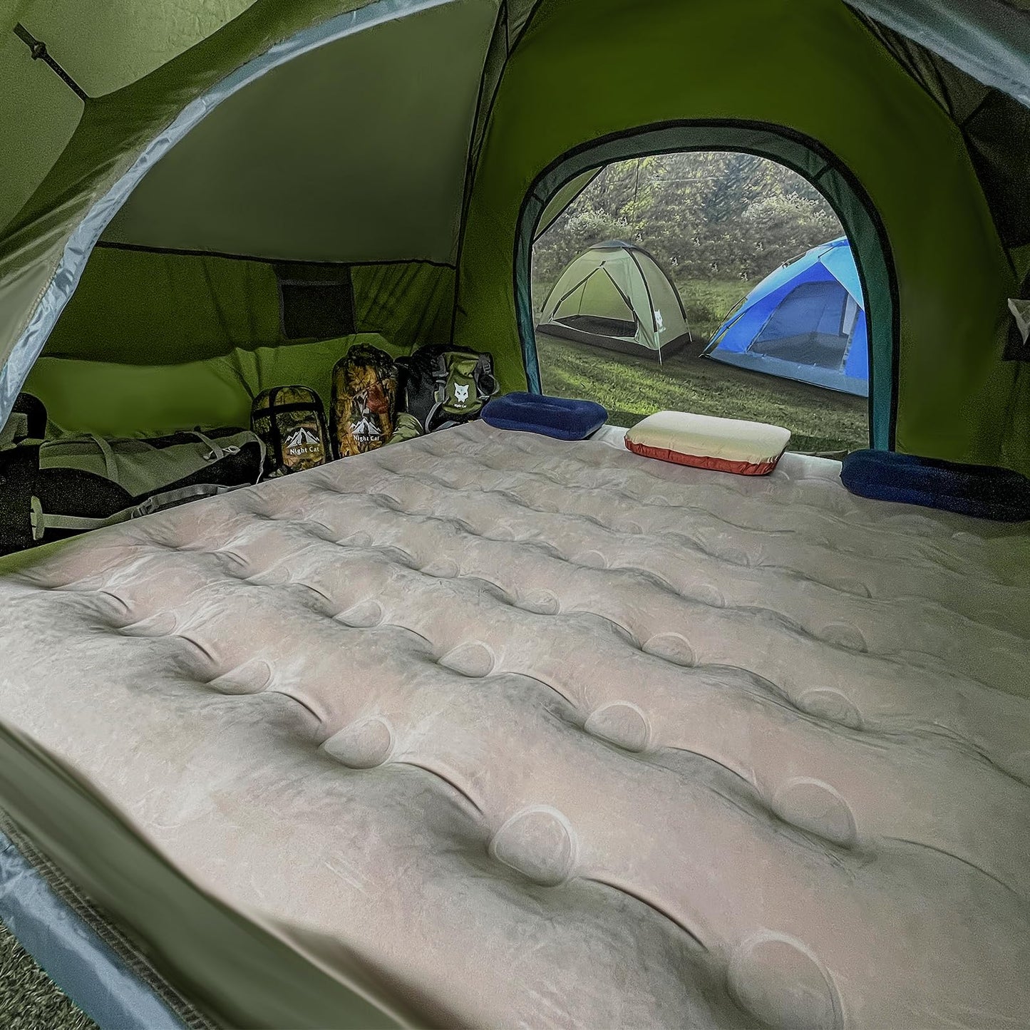 Night Cat Pop Up Tent 3-4 Person: Waterproof Breathable Instant Setup Tent for Camping Hiking