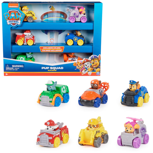 PAW PATROL Pup Squad Racers - 6-piece vehicle gift set, suitable for children aged 3 years and older