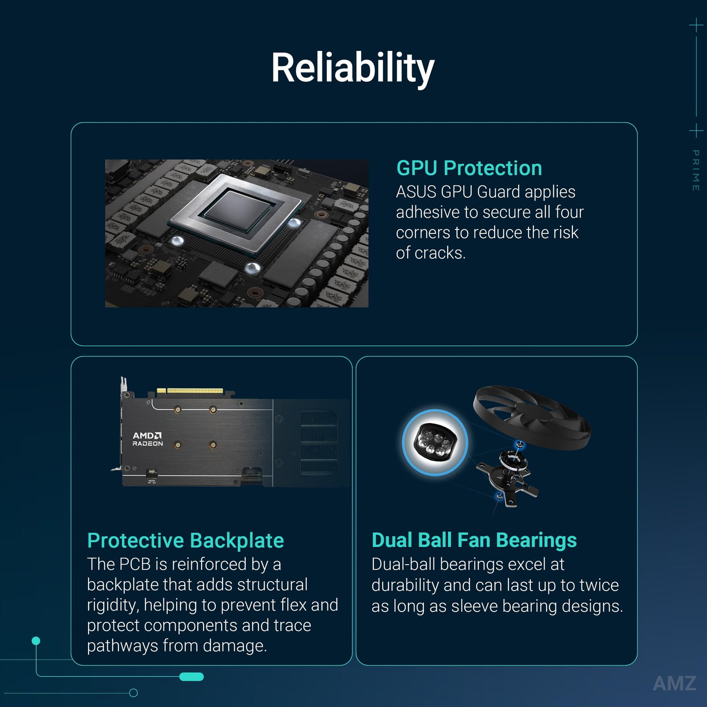 ASUS Prime Radeon RX 9060 XT OC Edition 16GB GDDR6 Gaming Graphics Card (AMD Radeon RX9060XT, AMD RDNA 4 Architecture, PCIe 5.0, 1x HDMI 2.1b, 2X DisplayPort 2.1a, PRIME-RX9060XT-O16G)