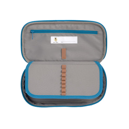 CASUAL pencil case, pencil case, school, spacy pencil case, unique blue
