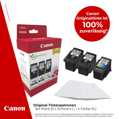 Canon Ink Multipack - PG-540L/CL-541XL Original Printer Ink Cartridges 3-pack (2 x Black L, 1 x Color XL cartridges)