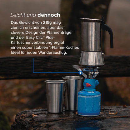Campingaz Twister Plus Camping Stove, Single Burner Gas Stove, for camping, festivals, hikes, compact size, easy to transport, includes carrying case.