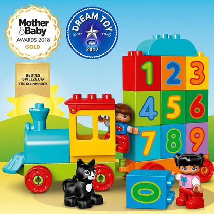 LEGO 10847 DUPLO Number Train, baby toy, train, children's toy from 1.5 years, award-winning educational toy, motor skills toy.