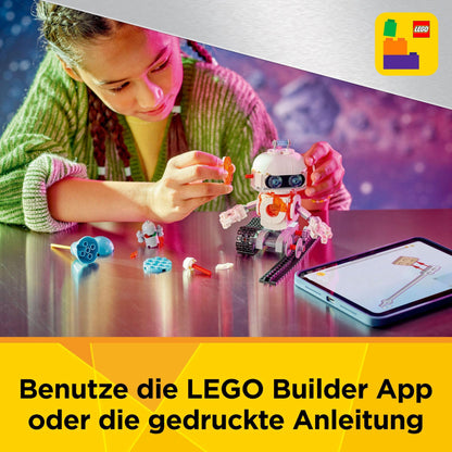LEGO Creator 3in1 Space Robot - Toy can be rebuilt into Dog Figure or Rocket Model - Building set for kids - Space-themed gift idea for boys and girls aged 8 and up 31164