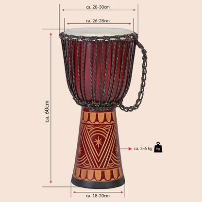 60cm professional Djembe drum Bongo Drum Darbuka style Super sound Africa Style