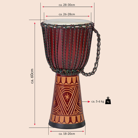 60cm professional Djembe drum Bongo Drum Darbuka style Super sound Africa Style