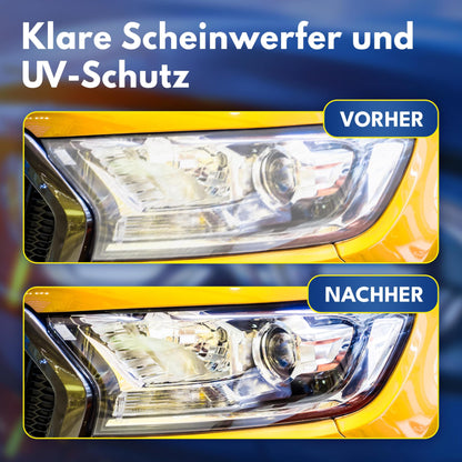 ATG® Headlight Restoration Kit - Universal Car Headlight Polishing Set for dull & hazy headlights - Easy Headlight Restoration - Headlight Repair Kit including microfiber cloths