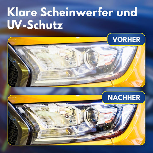 ATG® Headlight Restoration Kit - Universal Car Headlight Polishing Set for dull & hazy headlights - Easy Headlight Restoration - Headlight Repair Kit including microfiber cloths