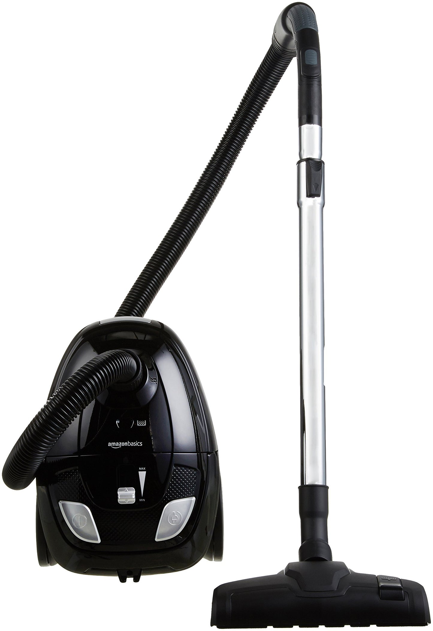 Amazon Basics Bagged Vacuum Cleaner - VCB35B15C-1J7W-70, powerful, compact, and lightweight, for hard floors and carpets, HEPA filter, 700W, 1.5L, EU, Black
