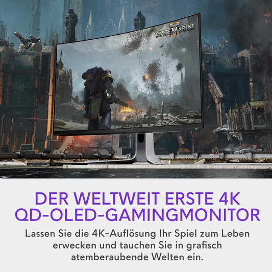 Alienware AW3225QF 32" 4K UHD (3840x2160) 1700R Curved Gaming Monitor, 240Hz, QD OLED, 0.03ms, NVIDIA G-SYNC Compatible, HDR, Dolby Vision, USB-C, DisplayPort, 2X HDMI, 4X USB, 3 Year Warranty