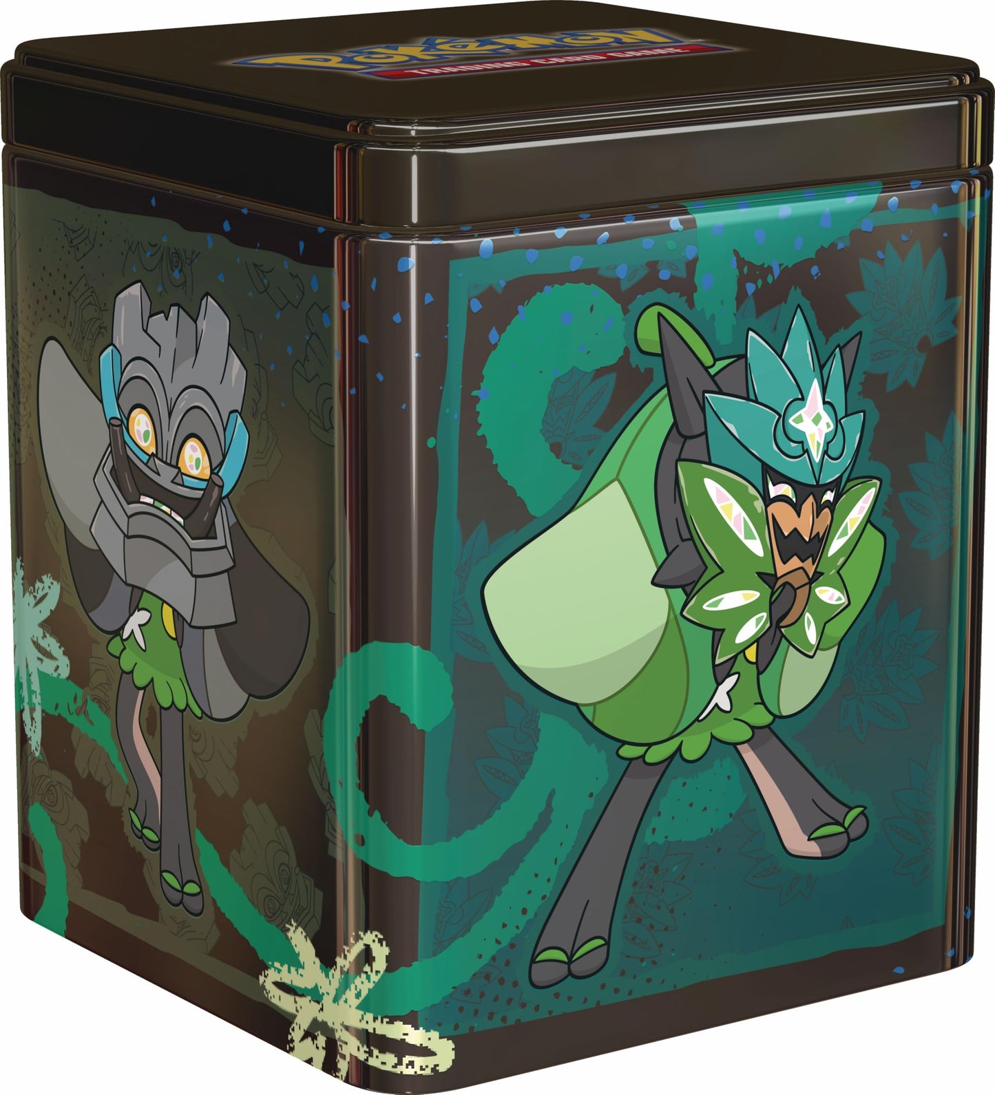 Pokémon Trading Card Game: Stack Tin Box Ogerpon - 3 booster packs & 2 sticker sheets (German version)