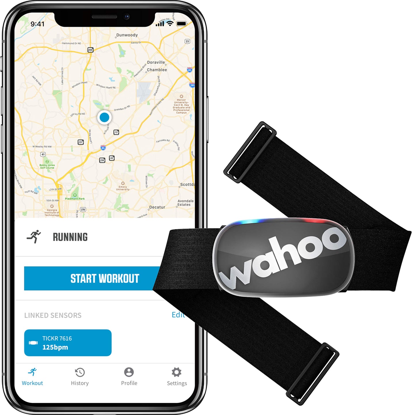 Wahoo TICKR heart rate monitor