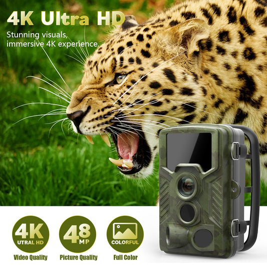 Coolife trail camera 48MP 4K with motion sensor night vision IP67 waterproof & dustproof wildlife camera winner 3-zone infrared sensor 125° wide angle wildlife camera with 32G memory card