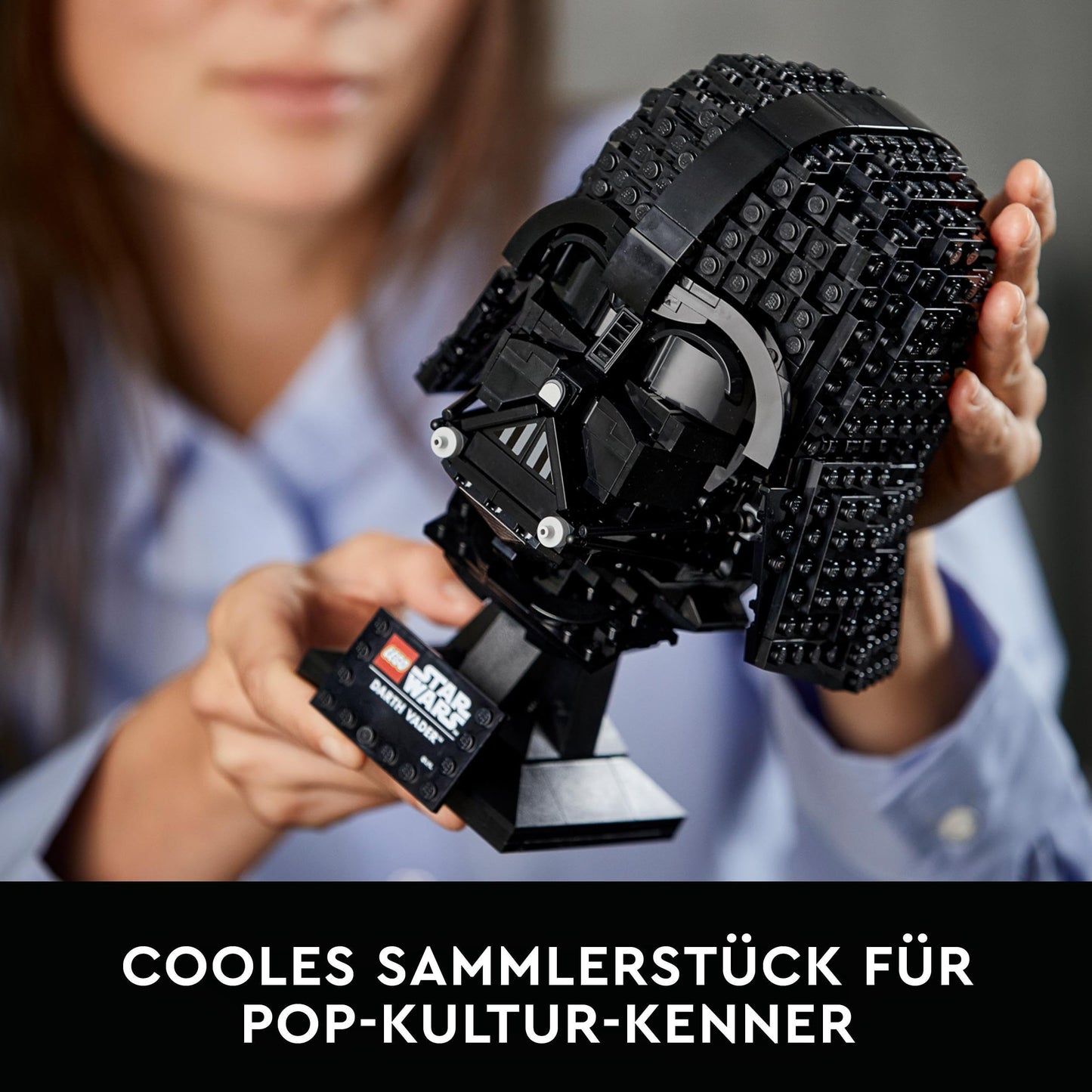 LEGO Star Wars Darth Vader Helmet, building set for adults, gift idea for men, women, him or her, collectible model for building and displaying 75304