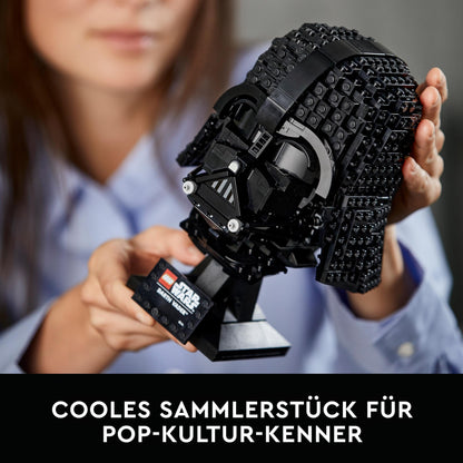 LEGO Star Wars Darth Vader Helmet, building set for adults, gift idea for men, women, him or her, collectible model for building and displaying 75304
