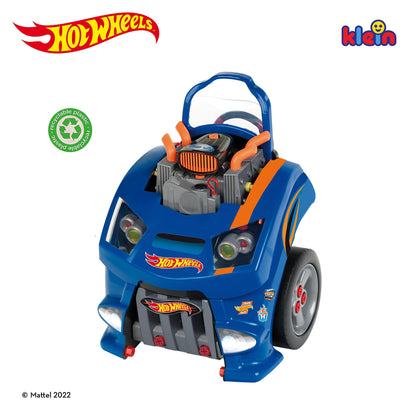 Theo Klein 2822 Hot Wheels assembly car I Engine block with educational repair functions I Battery-powered headlights and horn I Dimensions: 43 cm x 40 cm x 52.5 cm I Toy for children aged 3 years and above