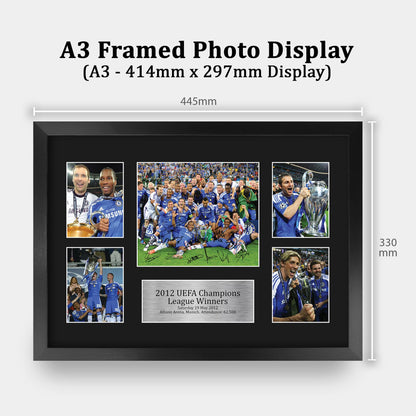 HWC Trading FR A3 Winners 2012 Printed Memorabilia Signed Autograph Photo Display For Football Fans And Supporters - A3 Framed