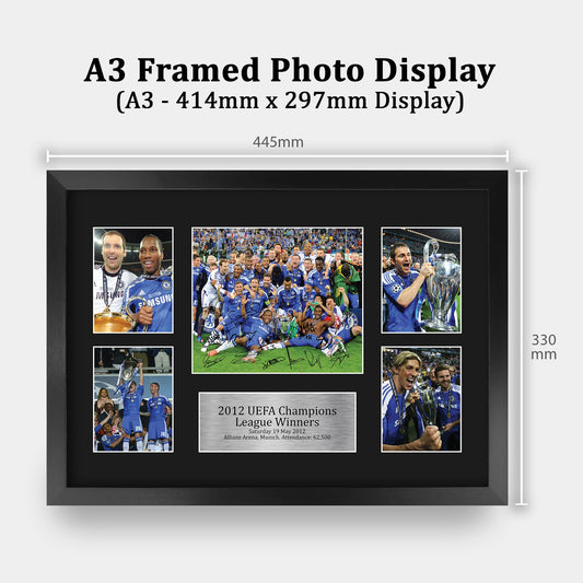 HWC Trading FR A3 Winners 2012 Printed Memorabilia Signed Autograph Photo Display For Football Fans And Supporters - A3 Framed
