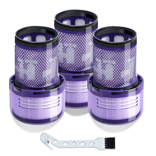 3 HEPA filters for Dyson V12 Detect Slim Absolute, Replacement filter V12 Washable parts Accessories for Dyson Vacuum V12 Filter 971517-01