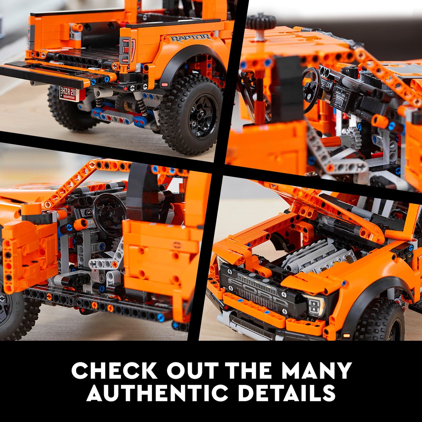 LEGO Technic Ford F-150 Raptor 42126 Building Kit; Enjoy a Rewarding Project; New 2021 (1,379 Pieces)