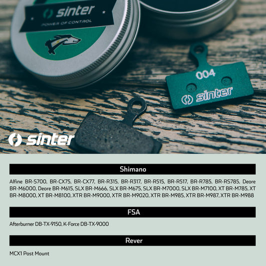 SINTER disc brake pads for Shimano G01S G02S G03S G02A, bike brake pads G type Resin, Organic bike disc brake for Shimano, Tektro, TRP, Quad, made in EU.