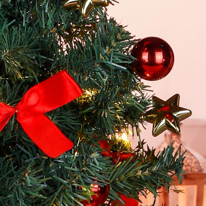 Household International HI Artificial Christmas Tree 75 cm Decorated and decorated fir tree with lights for Christmas.