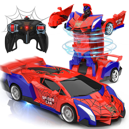 Remote Control Car Toy for 3 4 5 6 7 8+ years old Boys Girls, 2.4GHz Transformation Robot Spider RC Car with Remote Control, Christmas Birthday Gifts Kids Games for 3-12 years old.