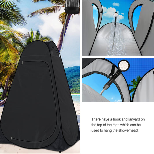 Camping toilet tent Rigloo shower tent Pop Up dressing tent Privacy toilet tent changing room portable outdoor WC tent for camping & beach, with carrying bag (UV 50+)