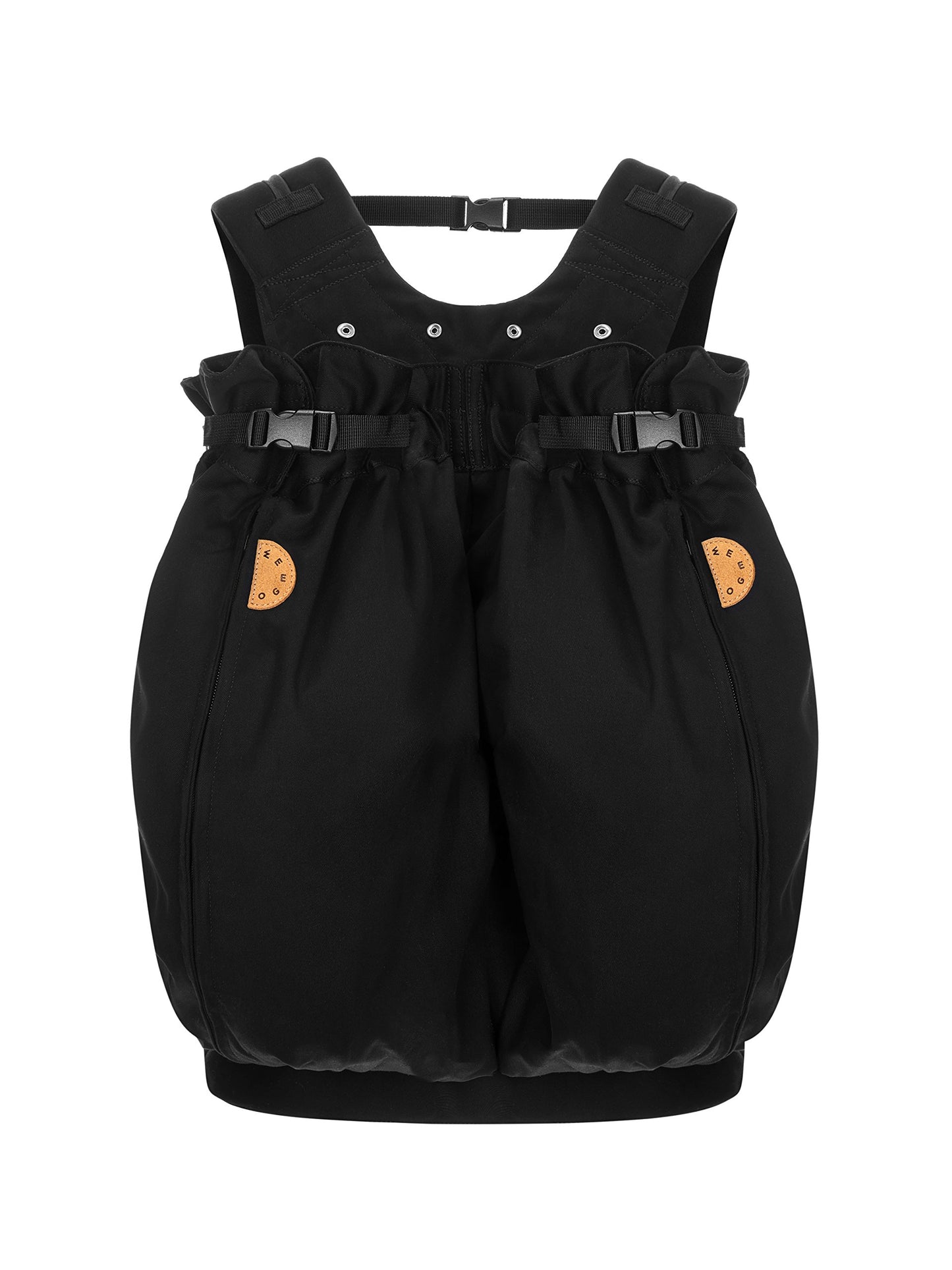 Weego TWIN - The original baby carrier for twins right after birth (from 1,800 grams) - easy to use, ergonomic, OEKO-TEX 100 - Model "Simply Black"