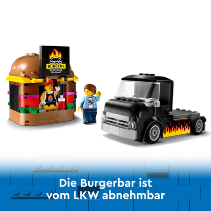 LEGO Creator 3in1 Retro Camera Toy, video camera, TV set, desk decoration & City Burger Truck, building set with toy car for 5-year-old kids.