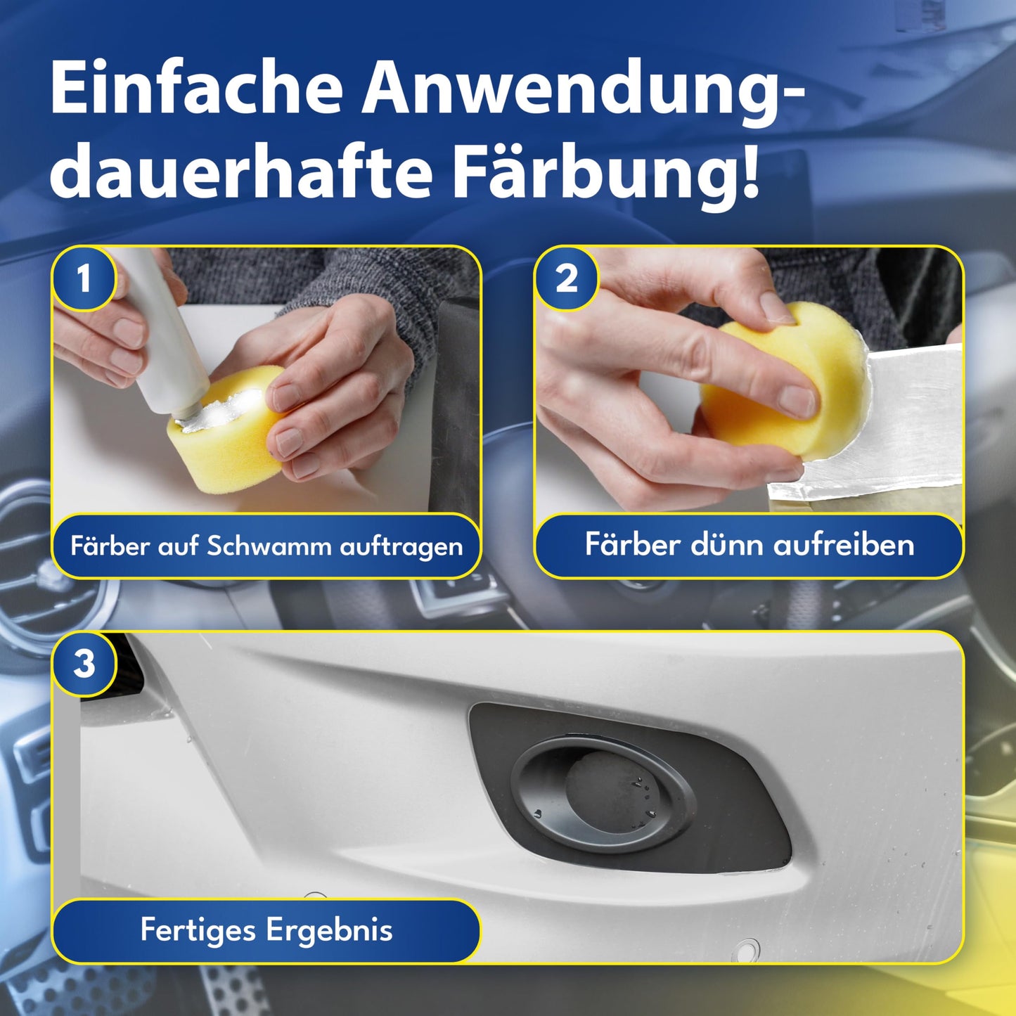 ATG® Plastic Care Auto Polish White - Premium Plastic Refresher for Cars Motorcycles Trucks - Gentle Plastic Care for Auto Exterior & Interior - Car Plastic Polish for maximum shine