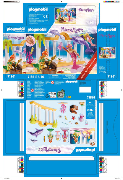 PLAYMOBIL | Promo Pack | Mermaid Treasure with Dolphins | Toy for ages 4+ | Gift for kids | Magical underwater adventure with figures | 71861